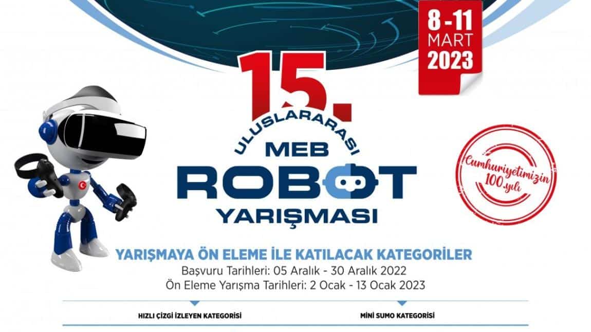 15. Uluslararası Robot Yarışmasına Katılan Öğrencilere Sertifikaları Dağıtıldı